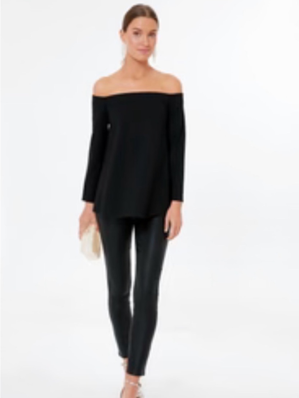 Tuckernuck Black Ponte Off the Shoulder Top